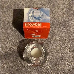 Kosta Boda snowball candle holder